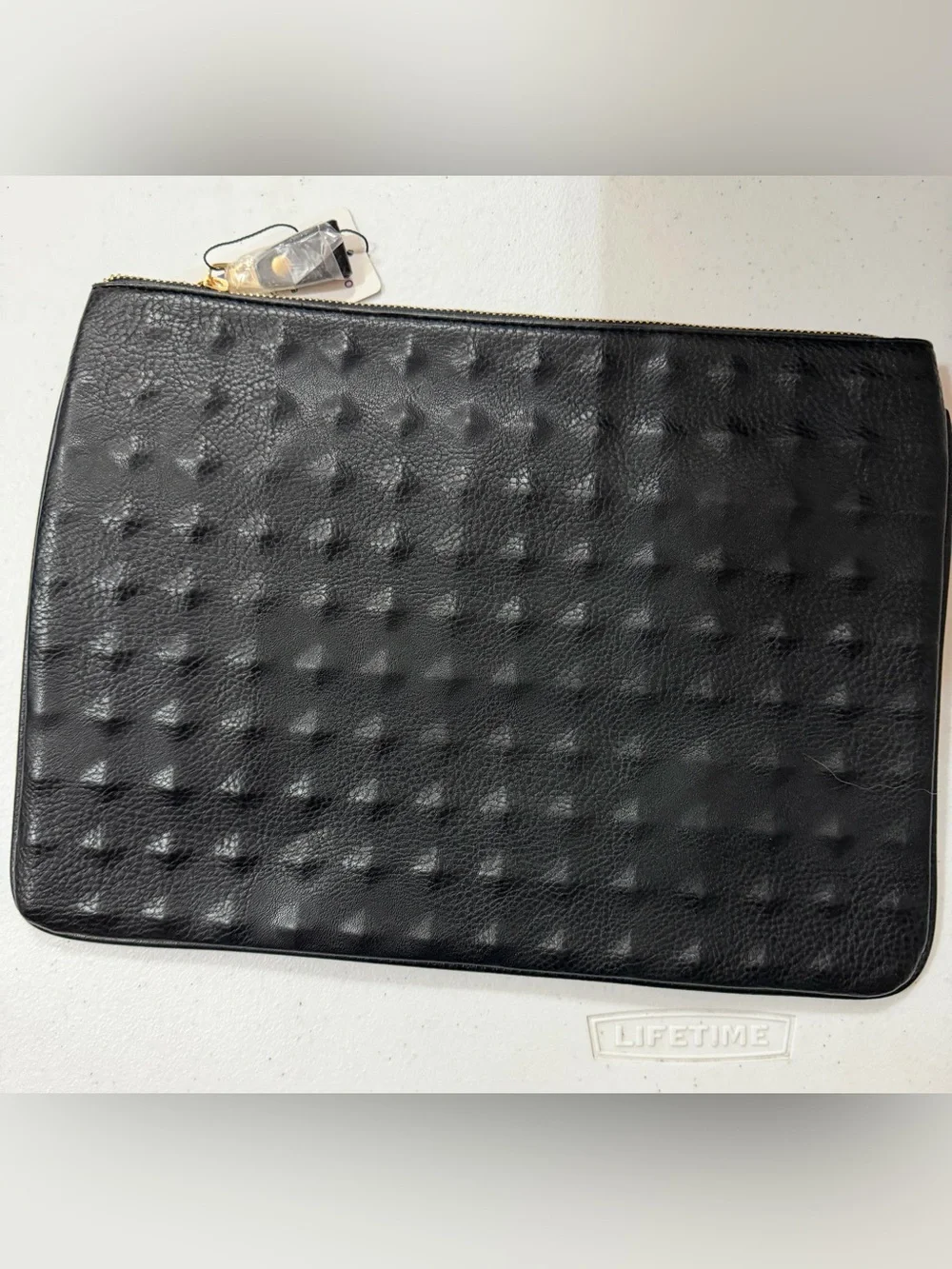 Black Textured Zip laptop/tablet sleeve